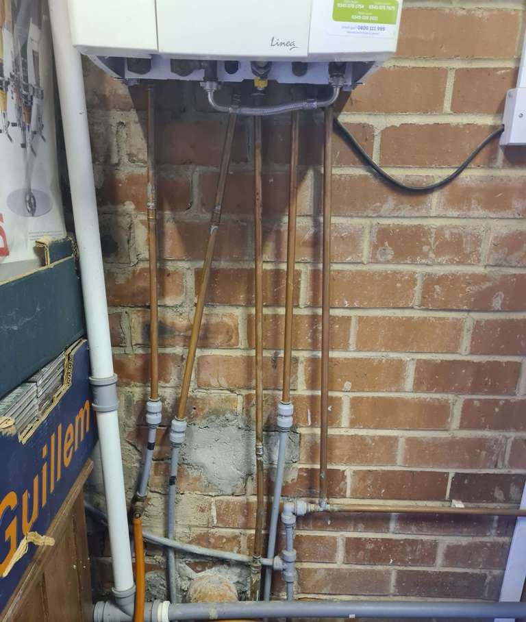 Baxi boiler installation before