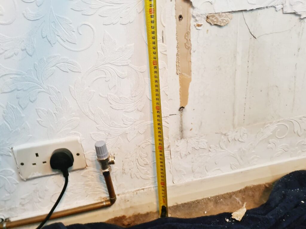 radiator bracket location measurement