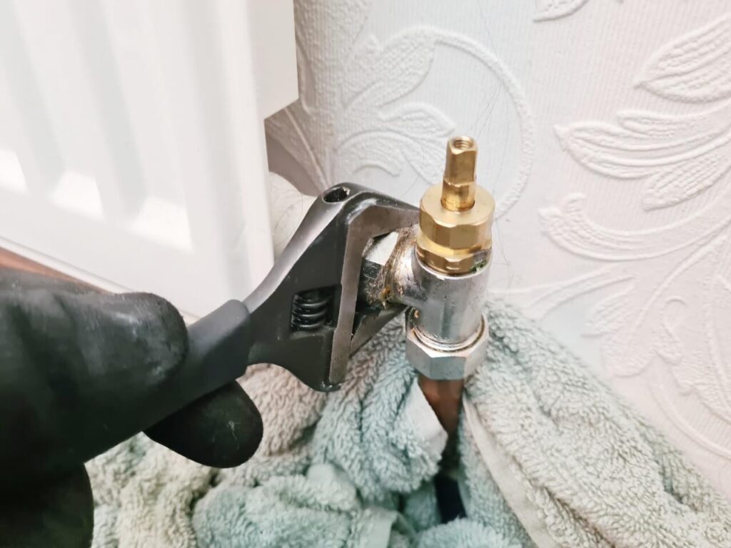 replacing radiator valve