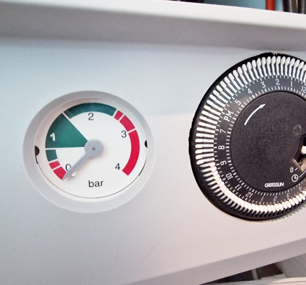 Low pressure on a combi boiler