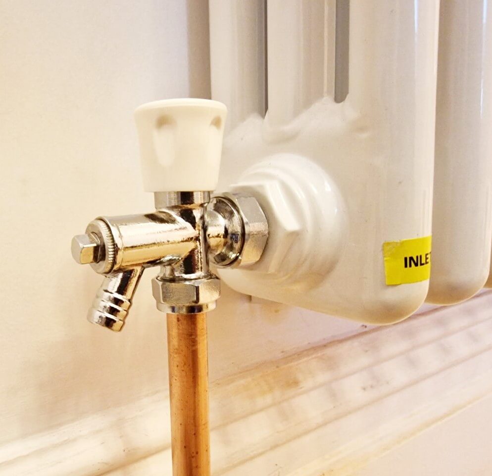 how to drain a central heating system