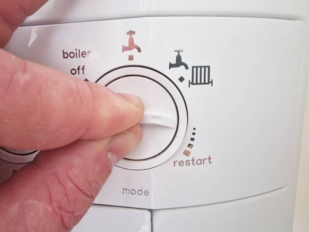 how to reset an Ideal boiler