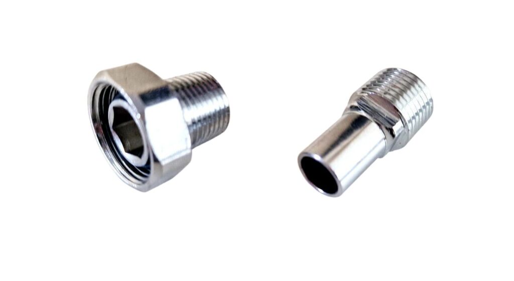 Both types of radiator valve tails