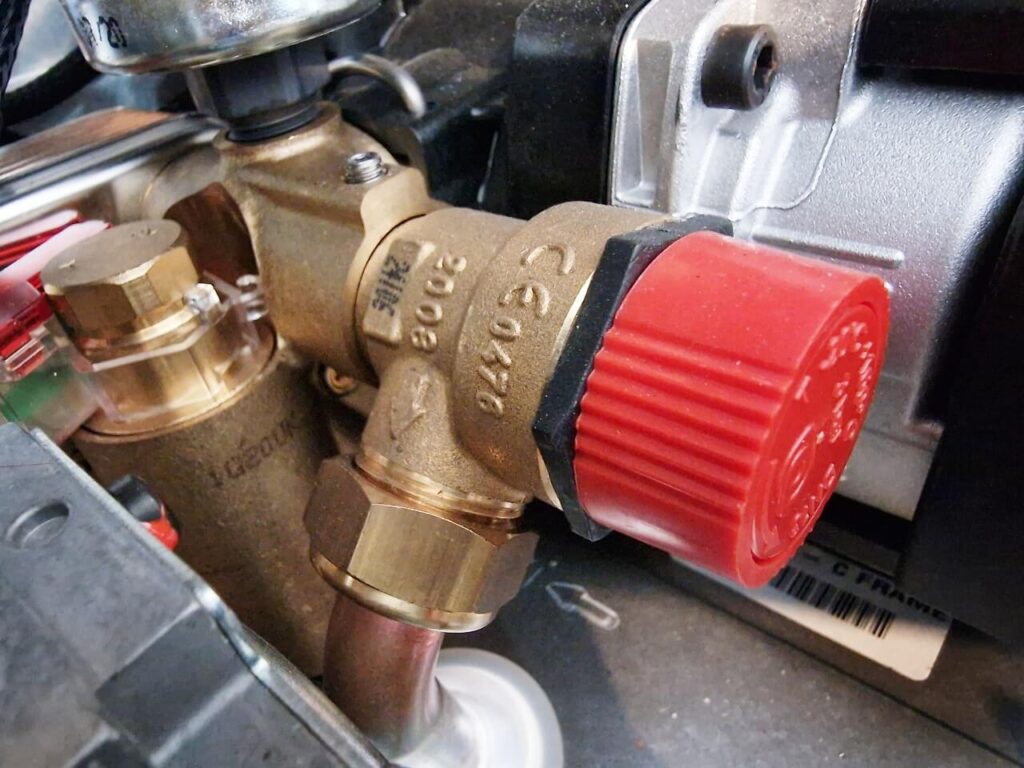 combi boiler pressure relief valve