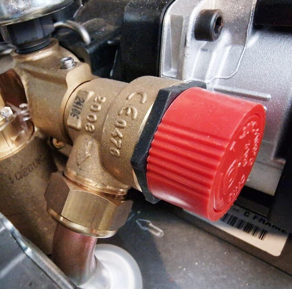 combi boiler pressure relief valve