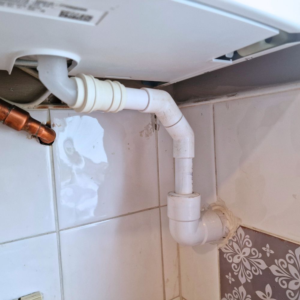 Condensate pipe gets bigger