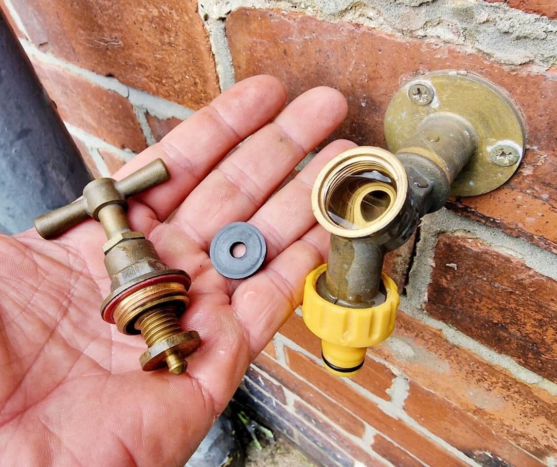 Outside tap washer replacement