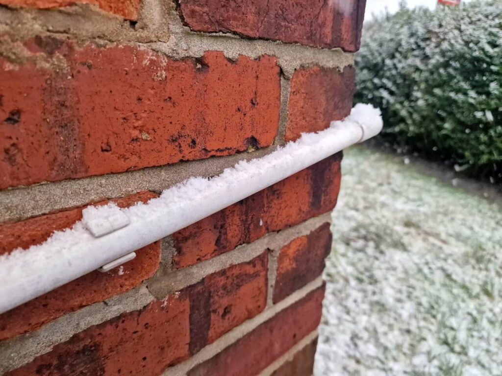frozen condensate pipe
