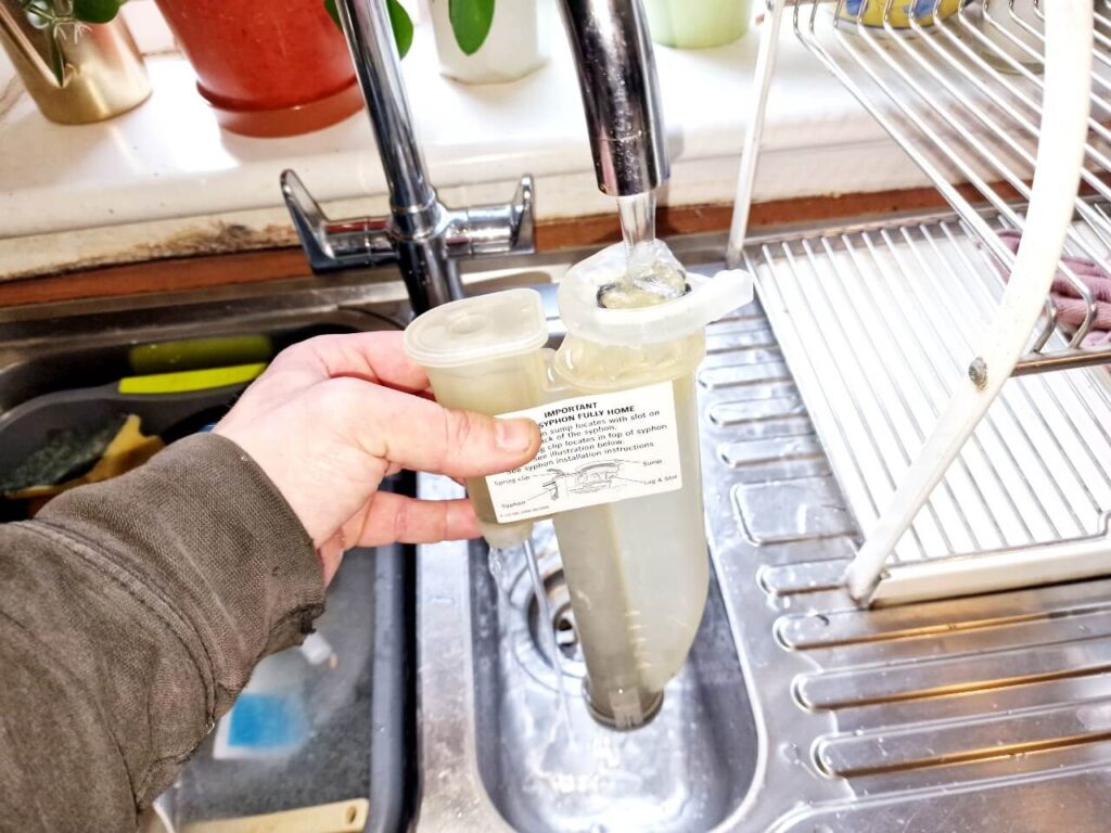 How to clean Worcester boiler condensate trap