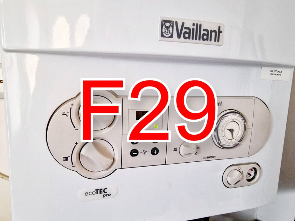 F29 Vaillant boiler fault