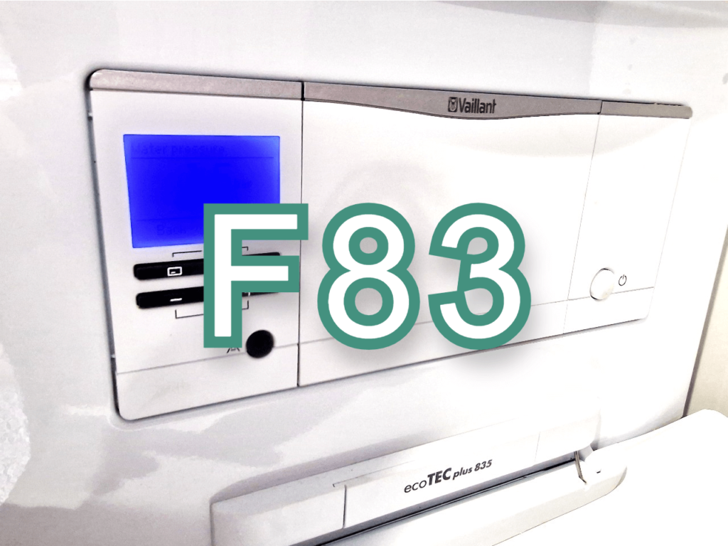 F83 Vaillant boiler fault code