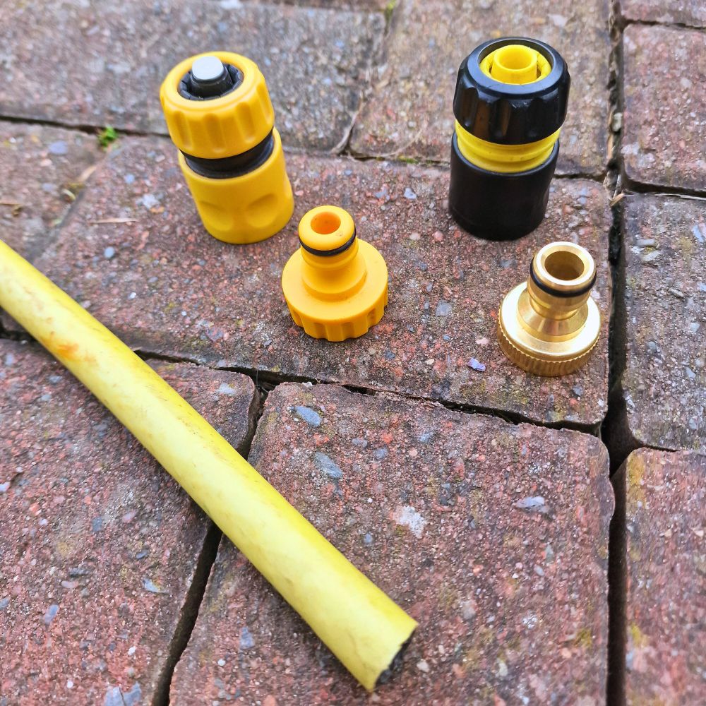 How to attach garden hose fittings