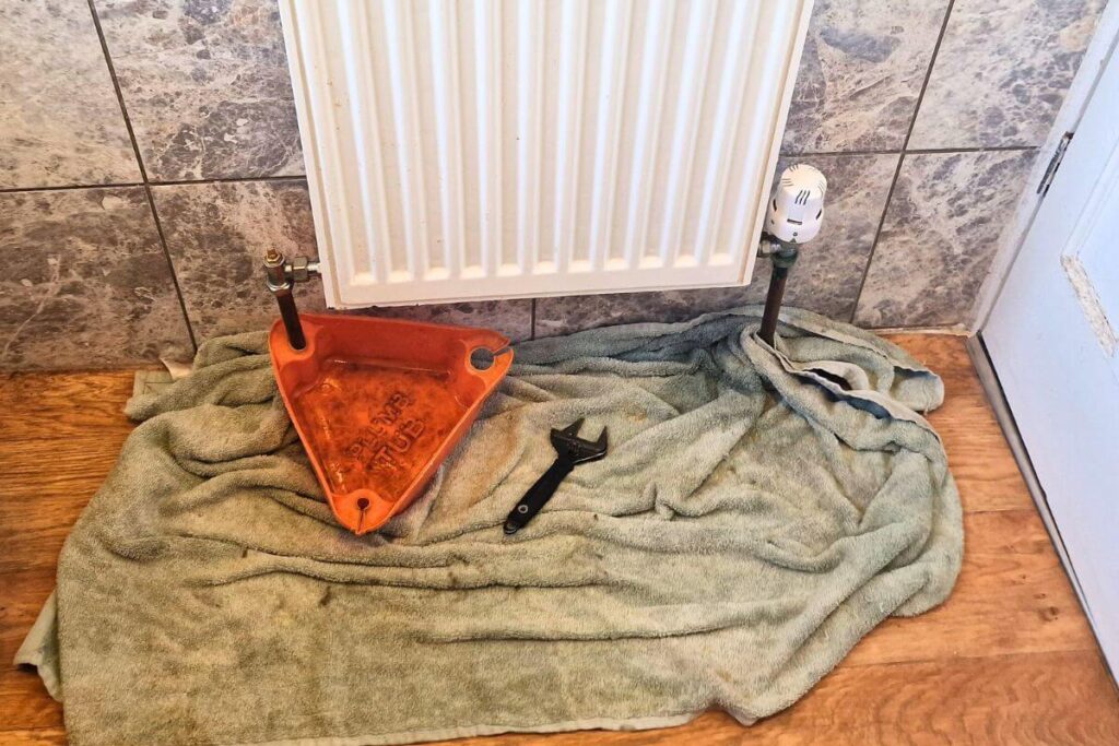 How to drain a radiator