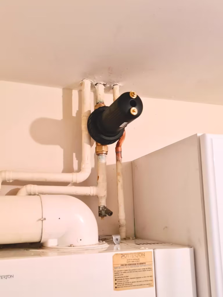 New filter fitted after Magnacleanse heating system flush