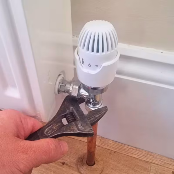 Thermostatic radiator valve TRV installation in Newcastle